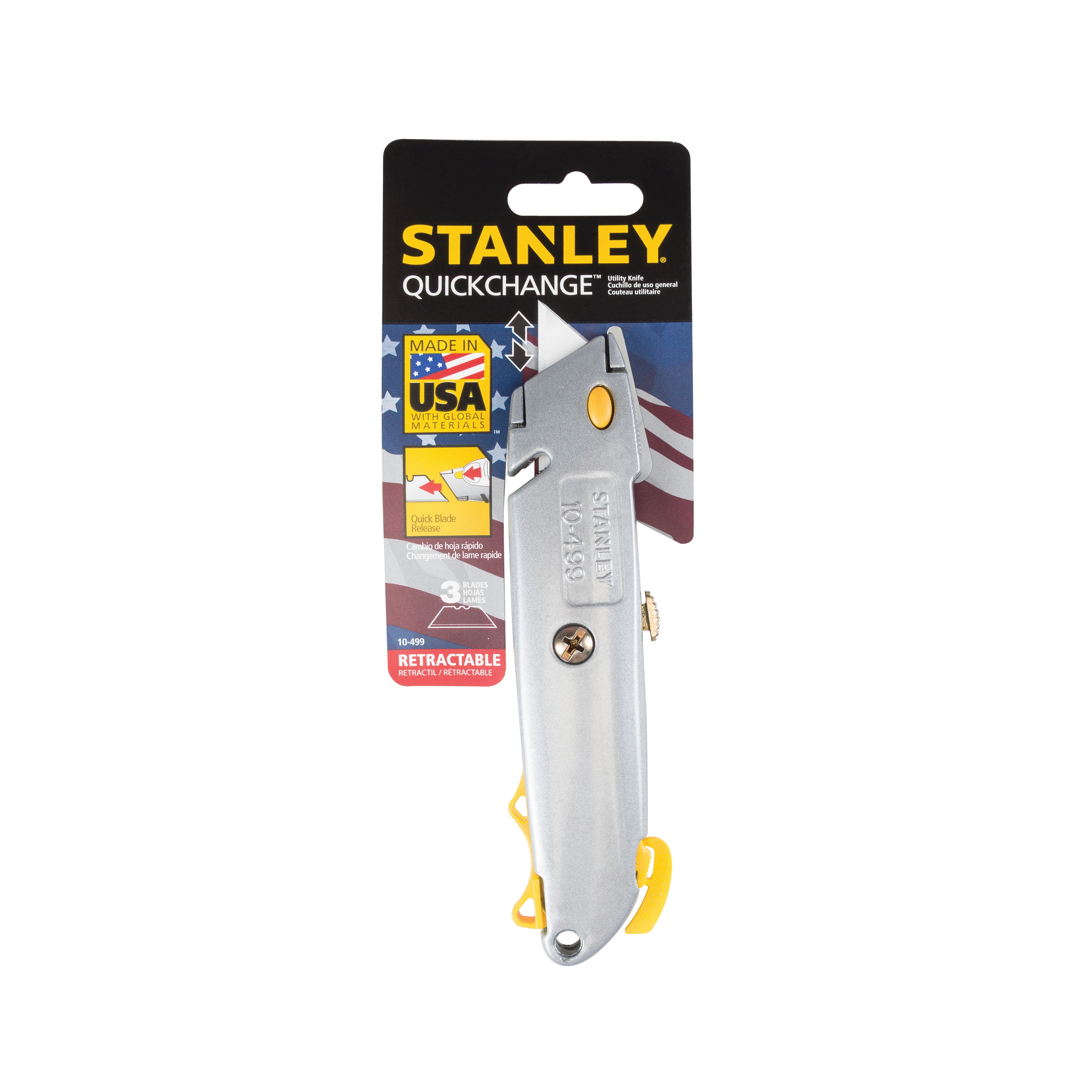 6-3/8 in. Quick Change Retractable Utility Knife - 10-499 | STANLEY Tools