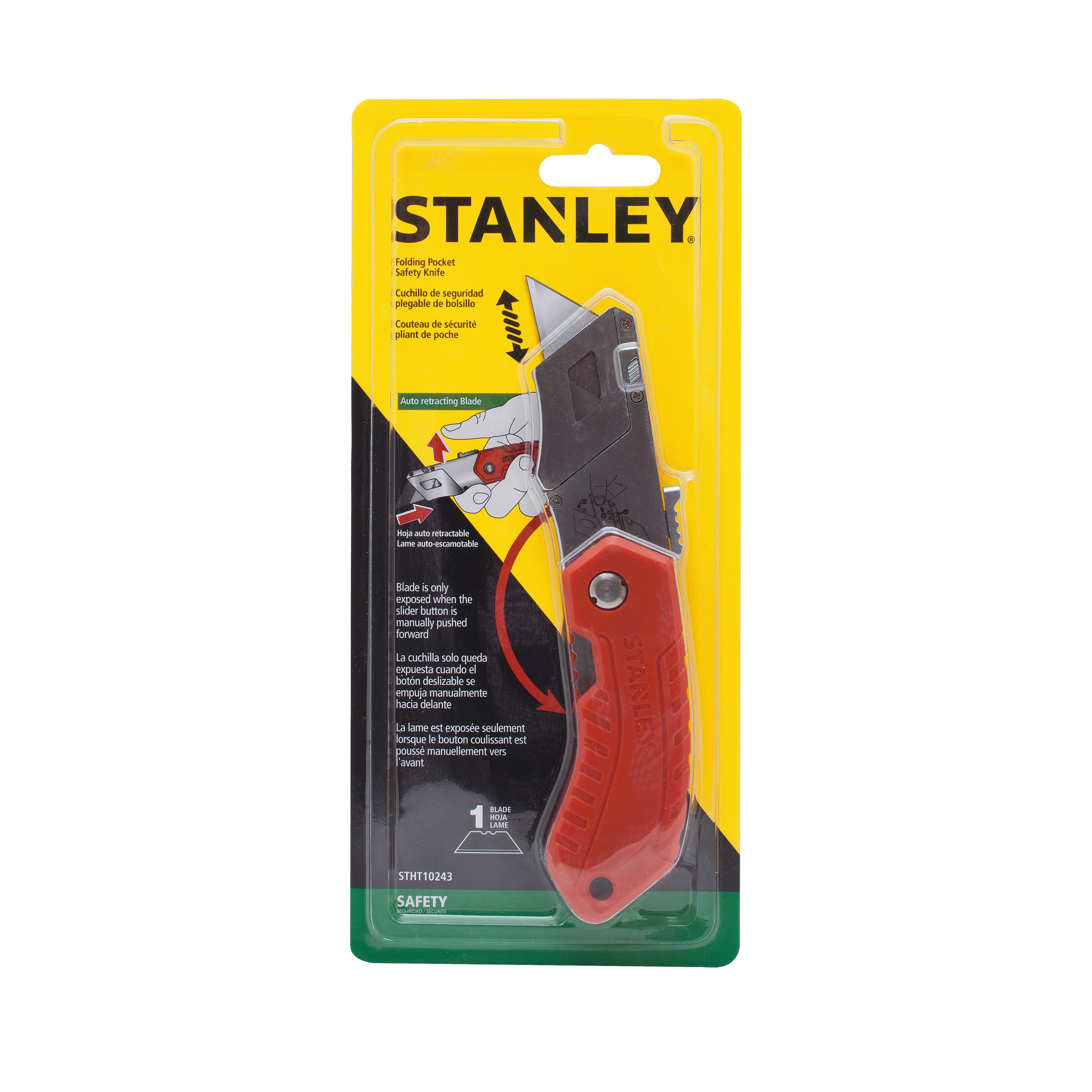 Folding Pocket Safety Knife - STHT10243 | STANLEY Tools