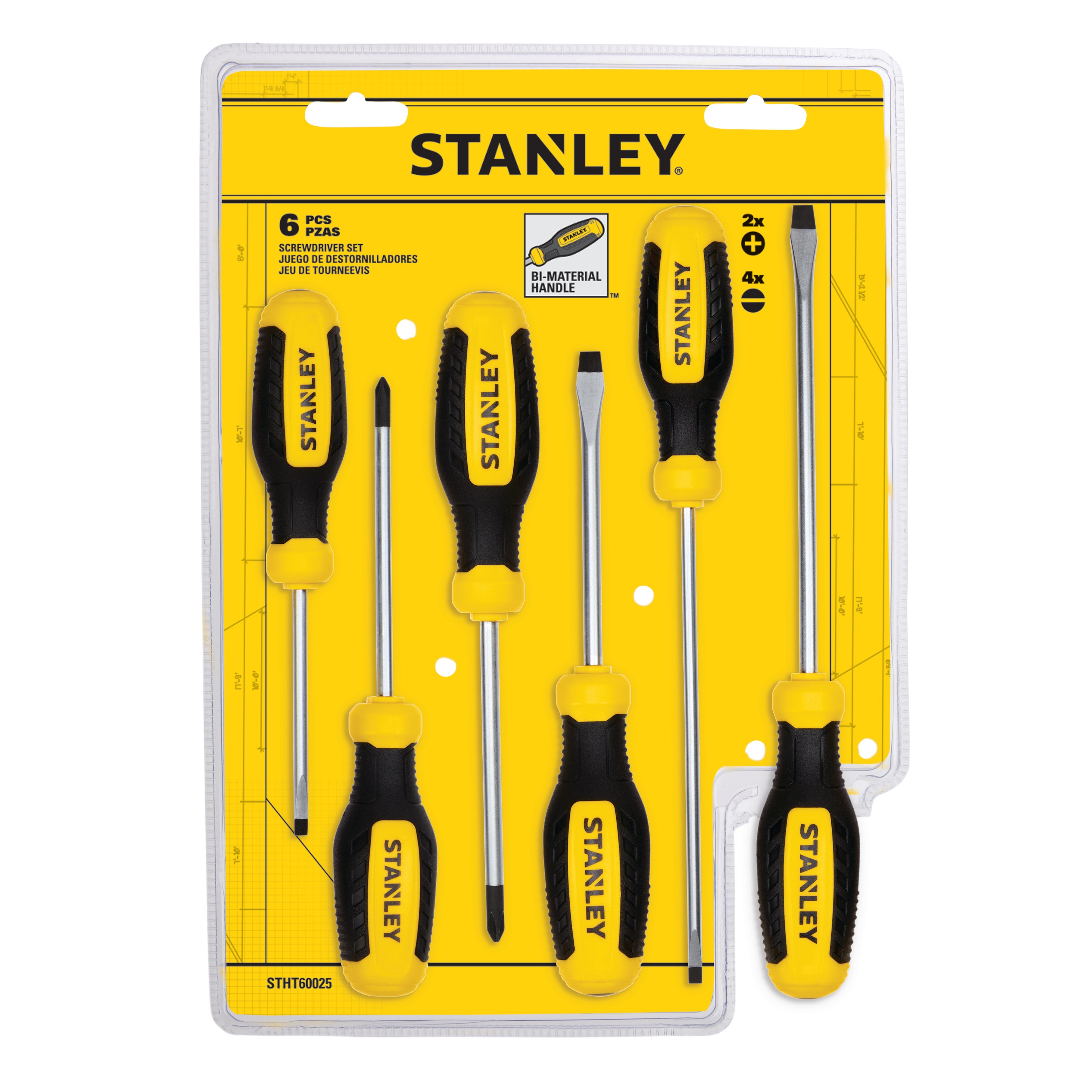 6 Pc Screwdriver Set STHT60025 STANLEY Tools   STHT60025 P1 