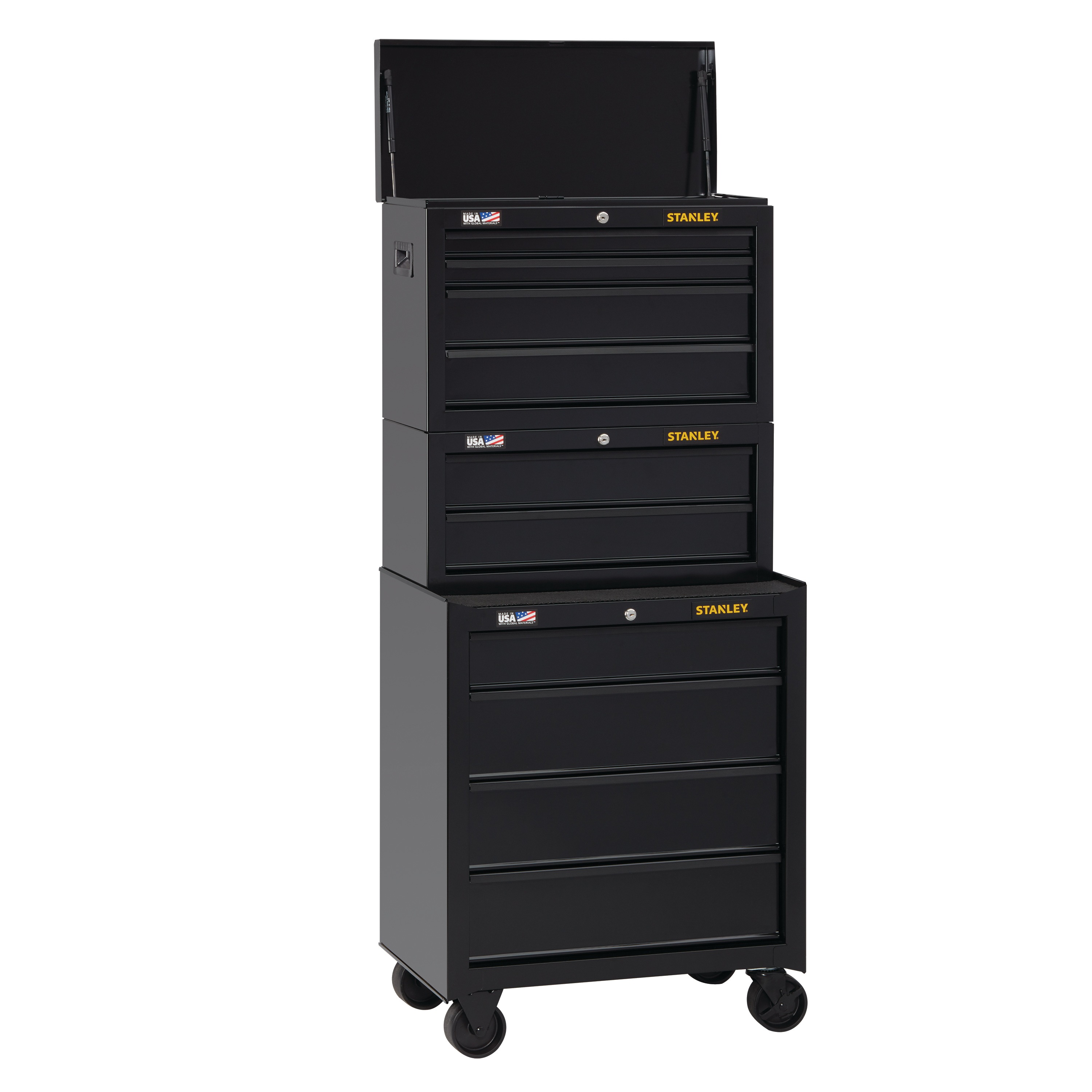 100 Series 26 in. W 2Drawer Middle Tool Chest STST22621BK STANLEY