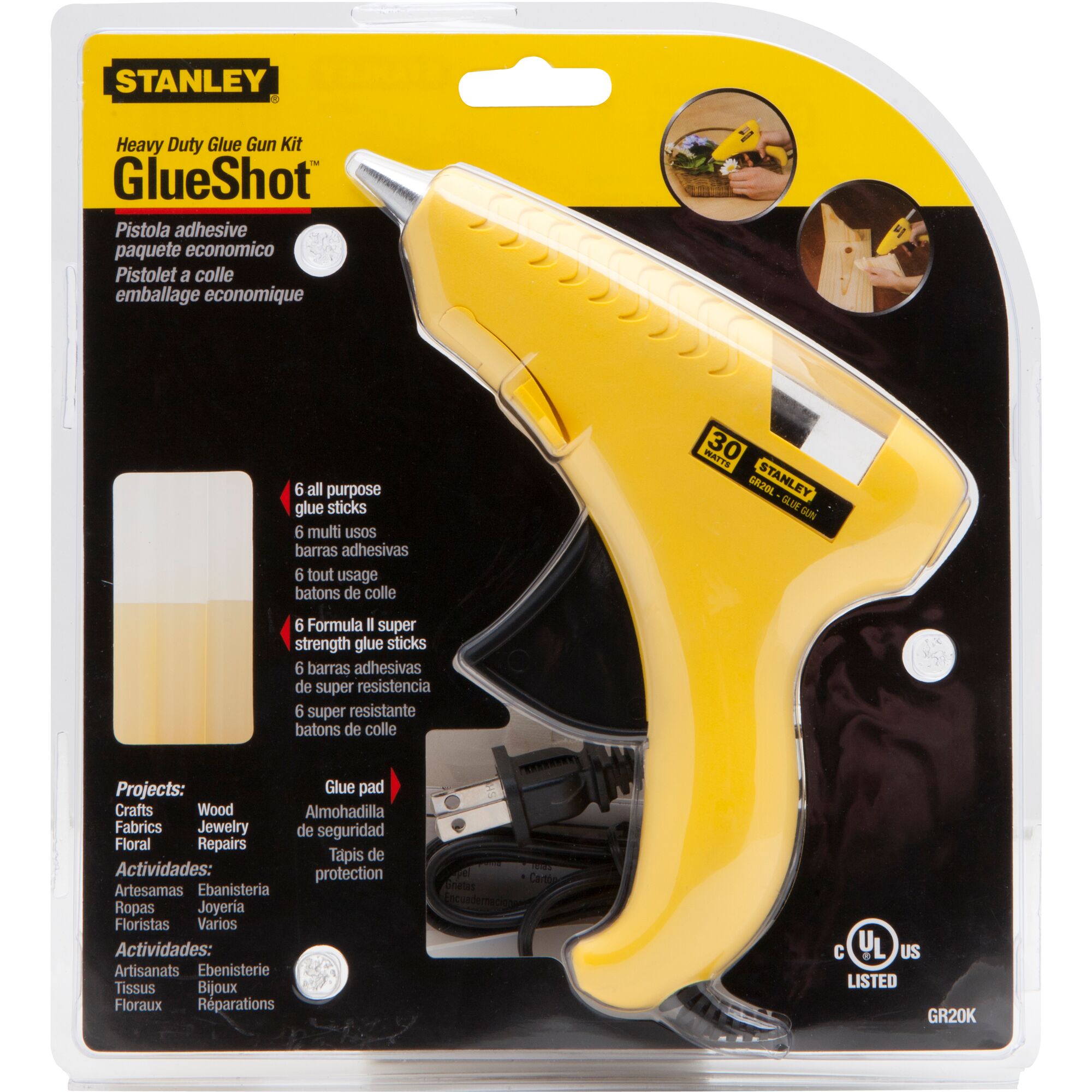 6 1 5 in Trigger Feed Hot Melt Glue Gun Kit STANLEY