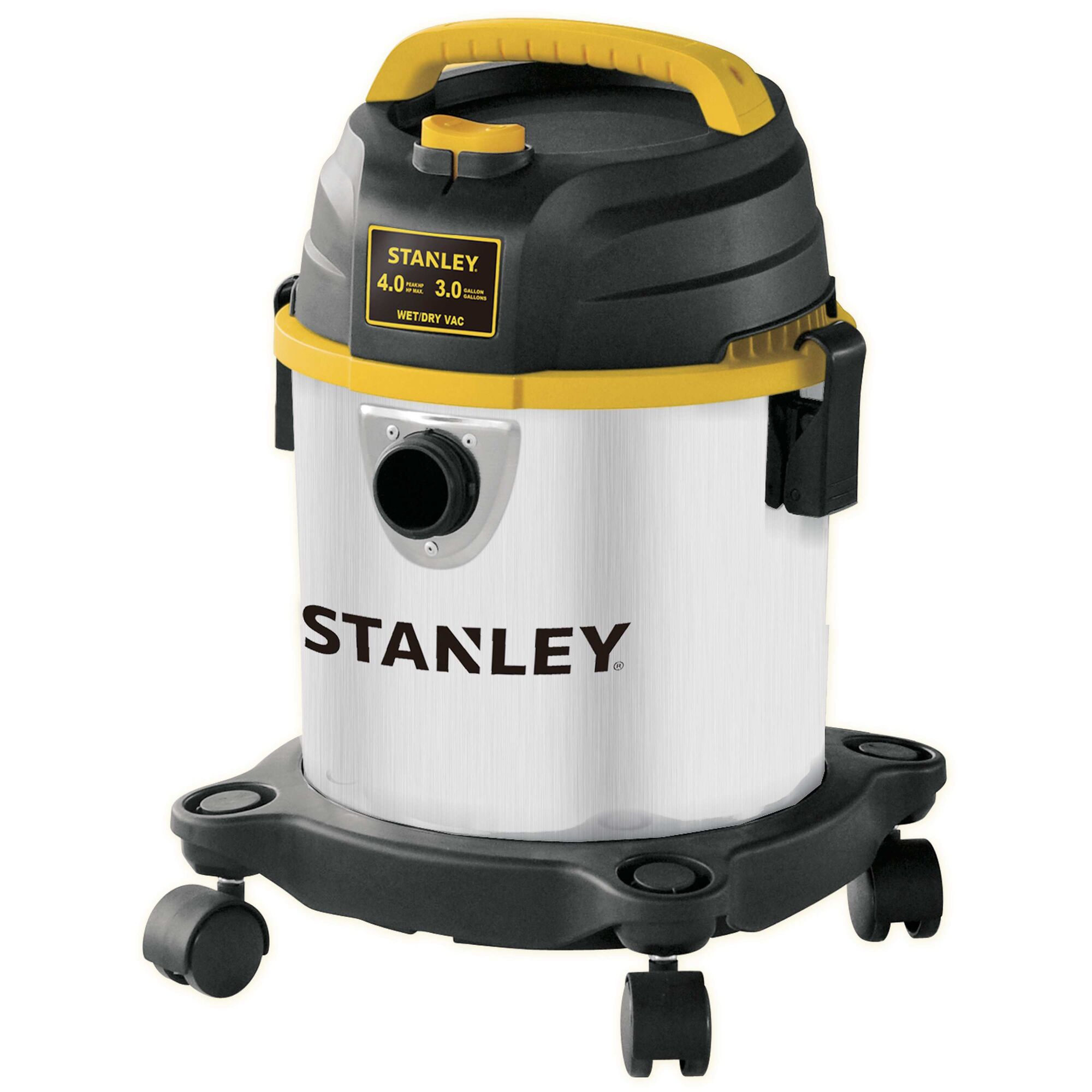 3 gal 4 MAX HP Portable Stainless Steel Vacuum | STANLEY